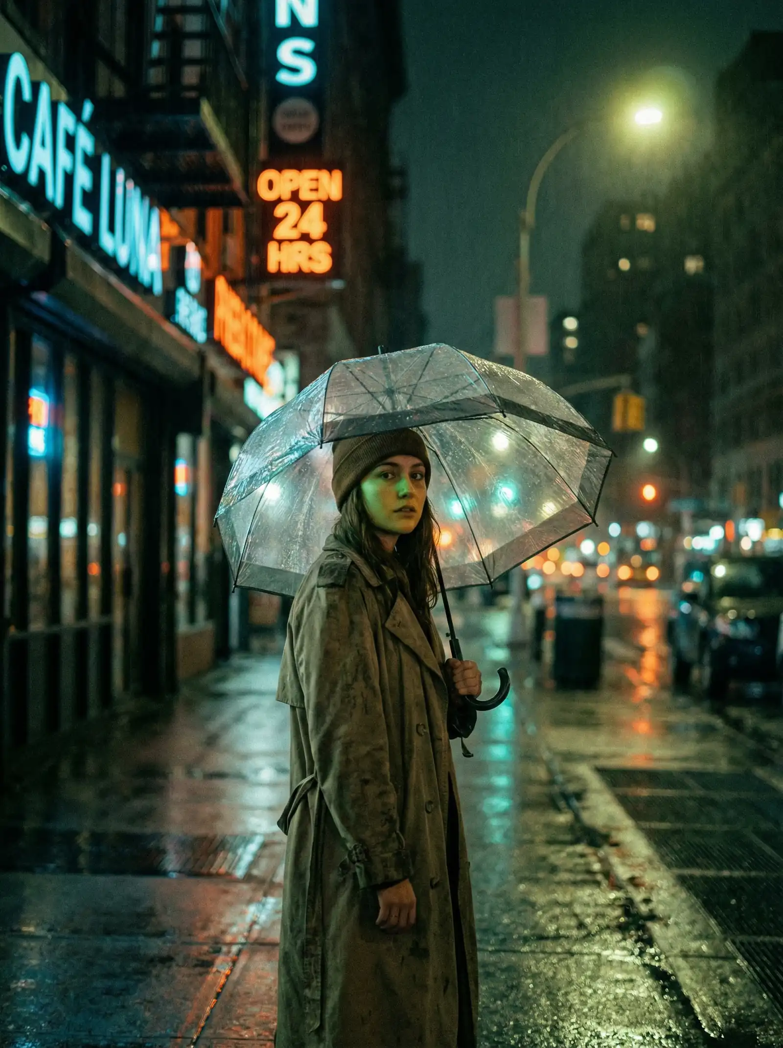 桥本有菜 本周佳作 - 雨夜独行